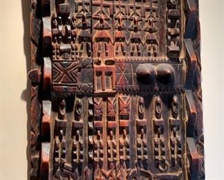 Dogon Door From Mali Africa Primitive Wood Panel Small Door	29 x9x2 
