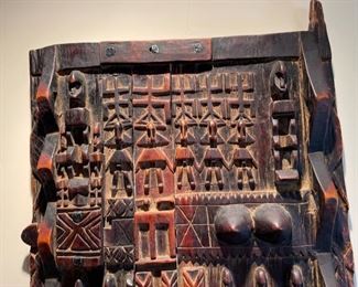 Dogon Door From Mali Africa Primitive Wood Panel Small Door	29 x9x2 
