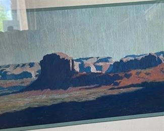 *Original* Art Patricia Buck Hamilton PB Pastel Monument Valley ART PBH	18x41.5x1in

