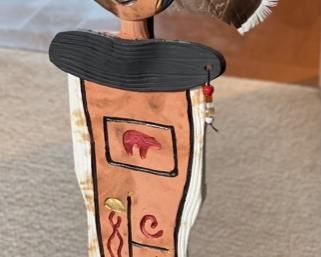 Ceramic Native Figure	17x7x3.5in
