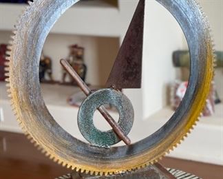 Steven Derks Rustic Metal Art Suspended Scale	19x17x6in
