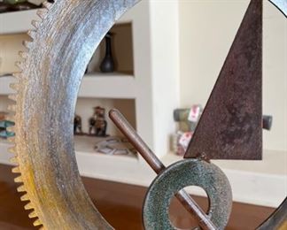 Steven Derks Rustic Metal Art Suspended Scale	19x17x6in
