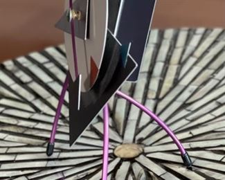 Memphis Modern Clock Chris Isabelle Brightman Design	7x6x3in
