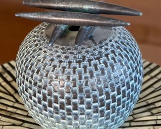 Carol McFarlan Ceramic Decorative Pot	7.35in H x 6in Diameter
