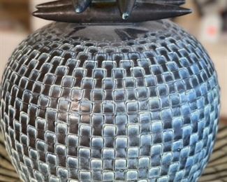 Carol McFarlan Ceramic Decorative Pot	7.35in H x 6in Diameter
