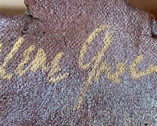 2pc Artist Made Figures Raku	11x6x2.5in
