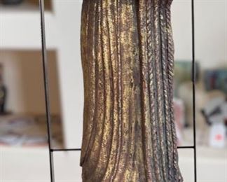 Montage Gilt Torso Statue on Stand #2	24.5x9.5x8.5in
