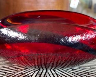 Crate & Barrel Centerpiece Bowl Italy	6x16x9in
