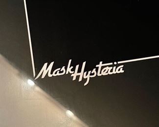 Mask Hysteria First Edition Poster 1982 Framed	25x19in
