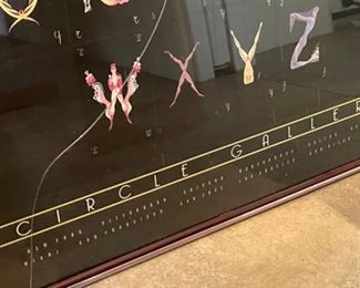 Erte Alphabet Circle Gallery Framed Poster	37x25in
