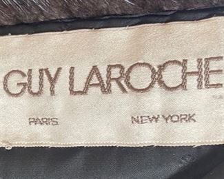 Guy Laroche Blackglama Dark Ranch Mink Fur Full Length Coat	unmarked fits like med
