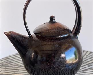 Studio Made Ceramic Teapot Bell 1980	9x5x7in
