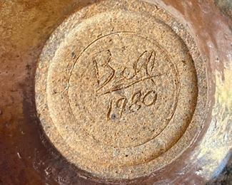 Studio Made Ceramic Teapot Bell 1980	9x5x7in
