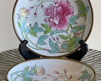 2pc Japanese Porcelain Bowls Horchow Collection PAIR	1.5in H x 7.5in Diameter
