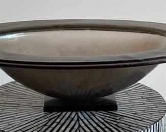 Tony Evans Designs of California Art Glass Centerpiece Bowl	6x21.75x13.25in
