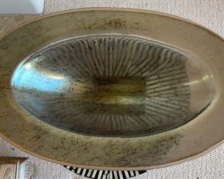 Tony Evans Designs of California Art Glass Centerpiece Bowl	6x21.75x13.25in
