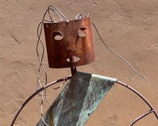 Rustic Metal Art Man with Spear	44 x 47 x 12
