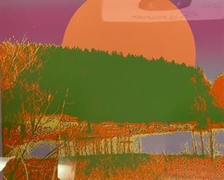 *Signed* Max Epstein Sunset Litho Framed Art Print	22x26.5in

