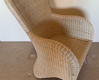 Natural Wicker Rattan High-Back Chair #1	40x25x30
