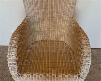 Natural Wicker Rattan High-Back Chair #1	40x25x30
