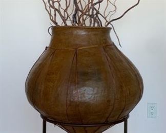 Large Tarahumara Style Pot with Stand	36x28x28
