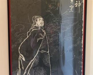 Framed Asian Art Print 	55x28x1
