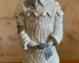 Chinese Terracotta Soldier Warrior Ceramic Figure 	17x7x5

