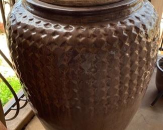 Extra Large Outdoor Brown Ceramic Pot 3ft Tall #1	36x28x28
