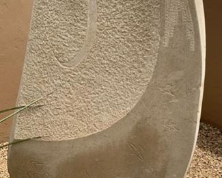 *Original* Randall Beyale Navajo Native American Woman Carved Stone Sculpture Statue	46x19x13
