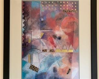 Artist Signed Framed Art Titled Boundaries II	36x29x1
