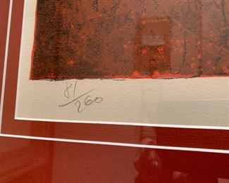 *Signed* Art Hoi Lebadang Litho Numbered Print 81/260	26x30x1
