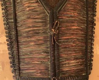 Wall Decor Wooden Panel of Traditional Gown Designed by Billy Moon	53x20x2
