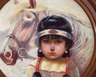 Perillo Kindred Spirit Collectors Plate Native American  Collectors Plate	11in Diameter
