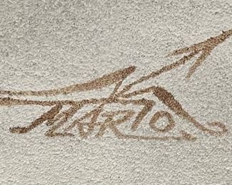 Myung Mario Jung Native American Sand Painting Sandpainting	31x27x2in
