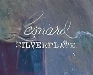 5 pc Leonard Silverplate Coffee/Tea Set	Tea: 10x9x4in
