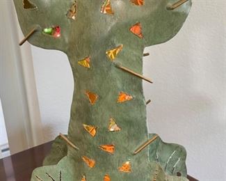 Punched Tin Lighted Saguaro	20x8x4in
