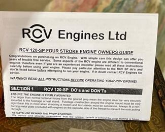 RCV 120 SP 4 Cycle Model Airplane Engine	Box: 4x7.5x5.5in
