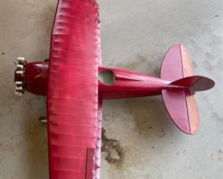 RED BiPlane RC Model Airplane Radio Controlled Plane	Wingspan: 74in
