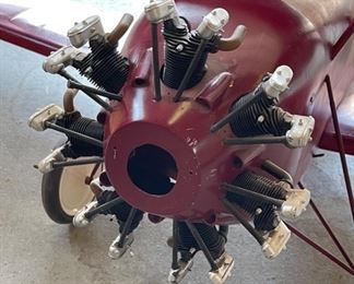 RED BiPlane RC Model Airplane Radio Controlled Plane	Wingspan: 74in
