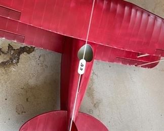 RED BiPlane RC Model Airplane Radio Controlled Plane	Wingspan: 74in
