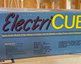 Great Planes ElectriCUB RC Model Airplane Radio Controlled ECUB-D  Palne	Wingspan: 58in
