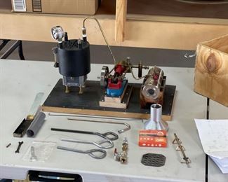 Model Steam Engine Fully Functional	11x16x9in
