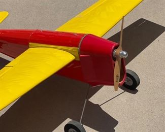 Red Yellow RC Model Plane Airplane Radio Controlled	Wingspan: 54in
