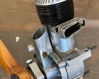Vintage Ohlsson & Rice O&R Airplane Engine W/ Propeller	Motor: 5x2.5x3in
