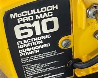 McCulloch Pro Mac 610 Chainsaw	

