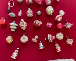 Rare Vintage Shiny Brite Mercury Glass Christmas Ornaments Shiny Brite Premier UFO Lantern Indent Huge Lot	N/A
