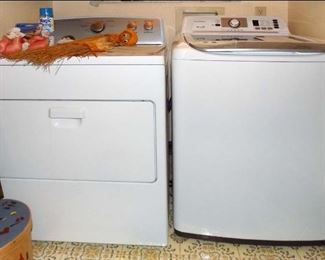 Washer and Dryer; both less than 2 years old.