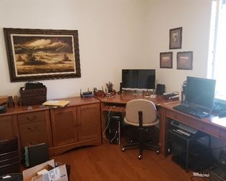Office Furniture and computer monitors 