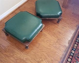Ethan Allen Mid Century Modern Foot Stools 