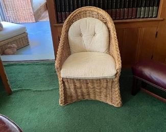 . . . an additional wicker chair